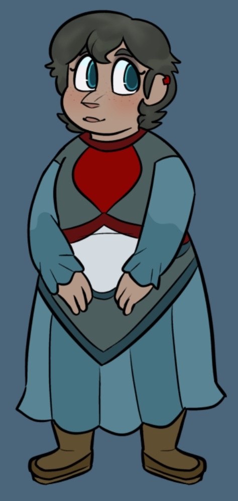 Drawing of a woman in a dress